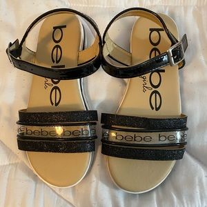 Black Bebe Sandals (Girls)